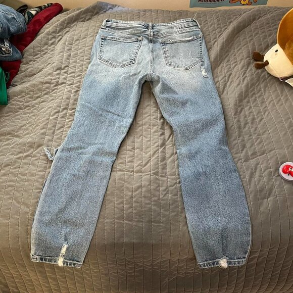 Windsor Women's Blue and White Jeans - Picture 3 of 5